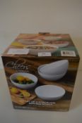 *White Cheers Bowls 4 Piece Set