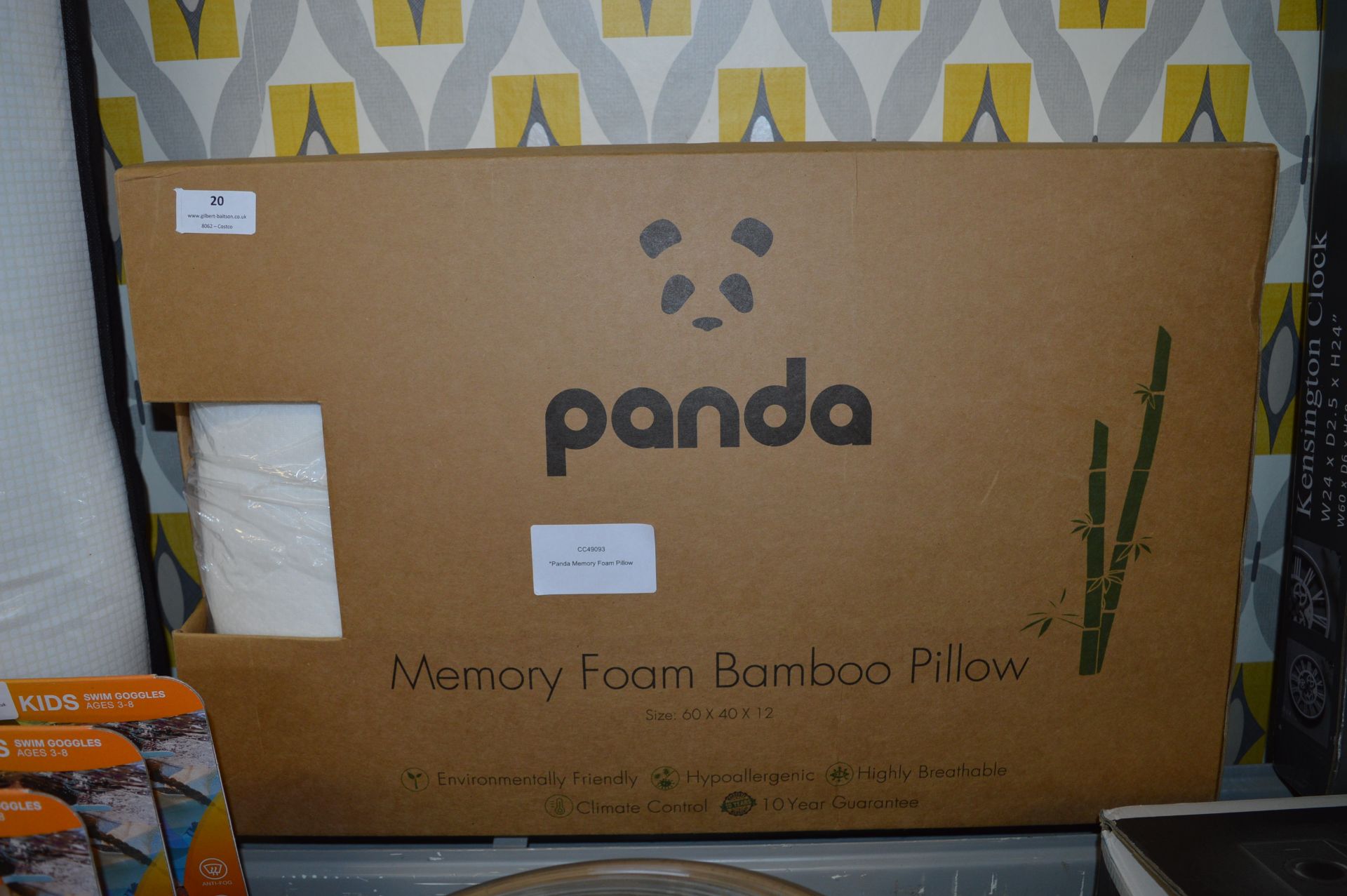 *Panda Memory Bamboo Pillow