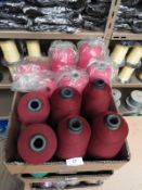 *Box Containing Twelve Cones of Sewing Thread (as