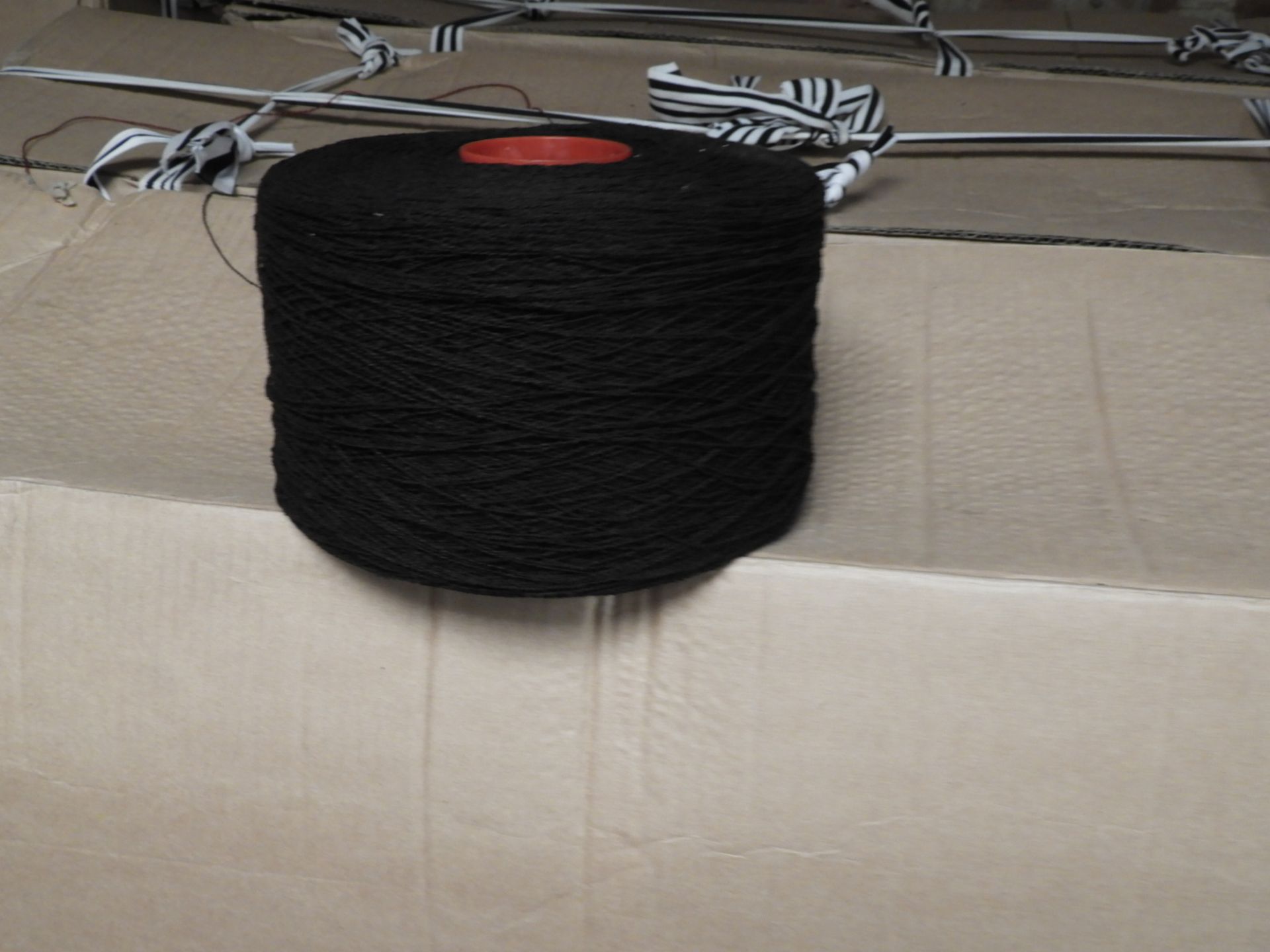 *Box Containing ~30kg of Black Knitting Yarn
