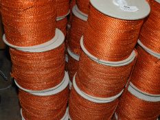 *Four Rolls of Orange & Metallic Braided Edging