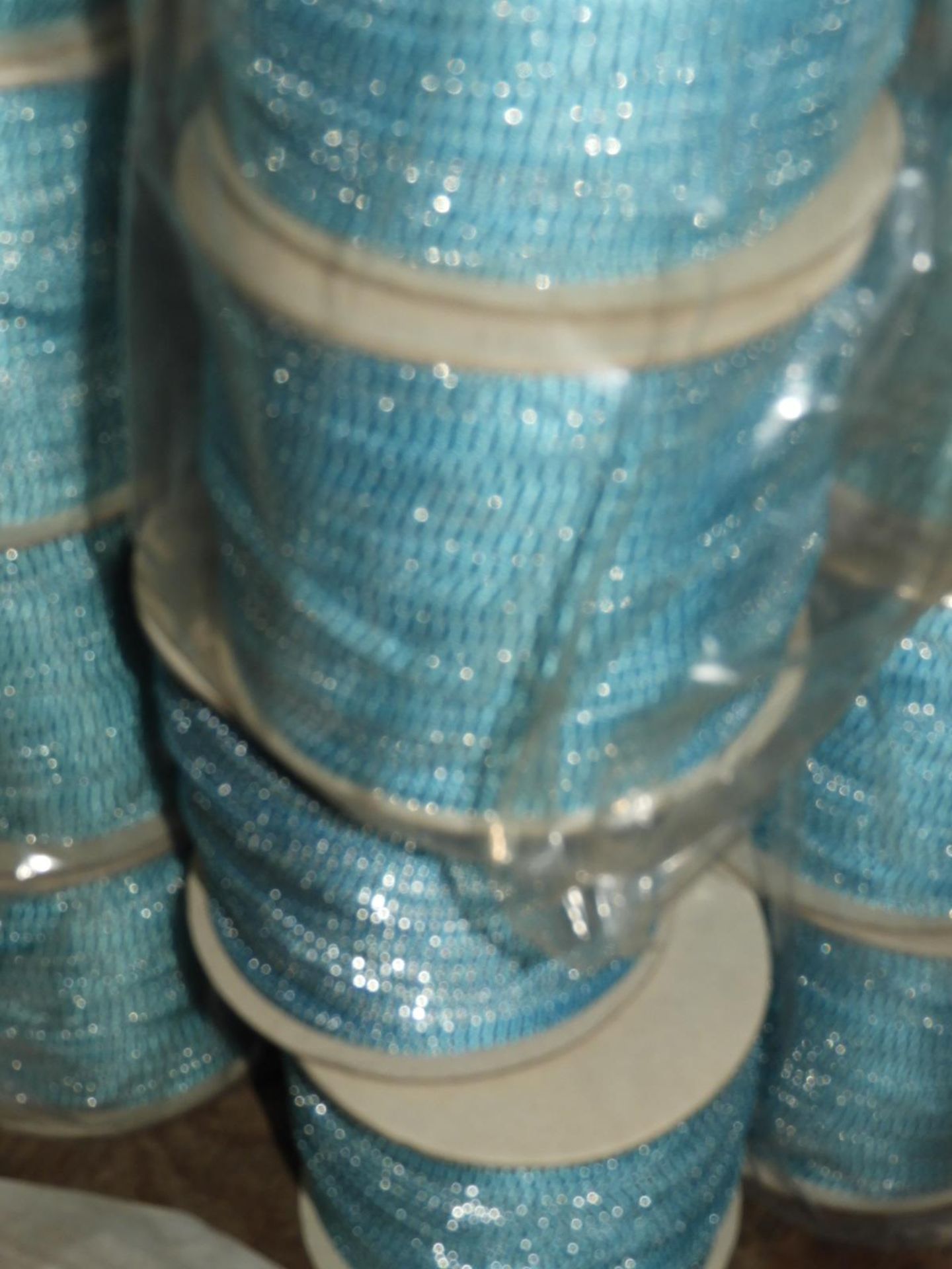 *Four Rolls of Blue & Metallic Braided Edging