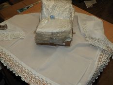 *Box Containing Ten Ladies Head Scarves with Lace