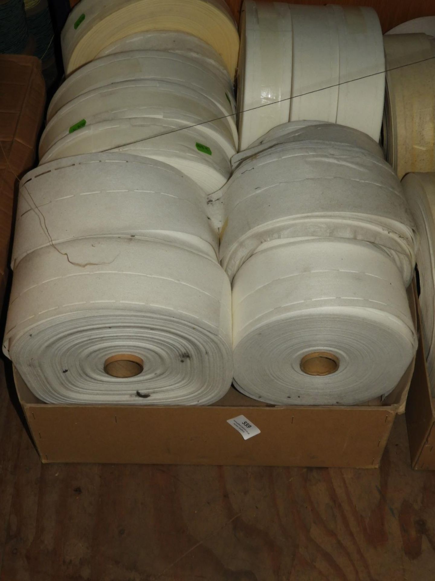 *12 Rolls of Garment Stiffening and Collar Fabric