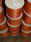 *Four Rolls of Orange & Metallic Braided Edging