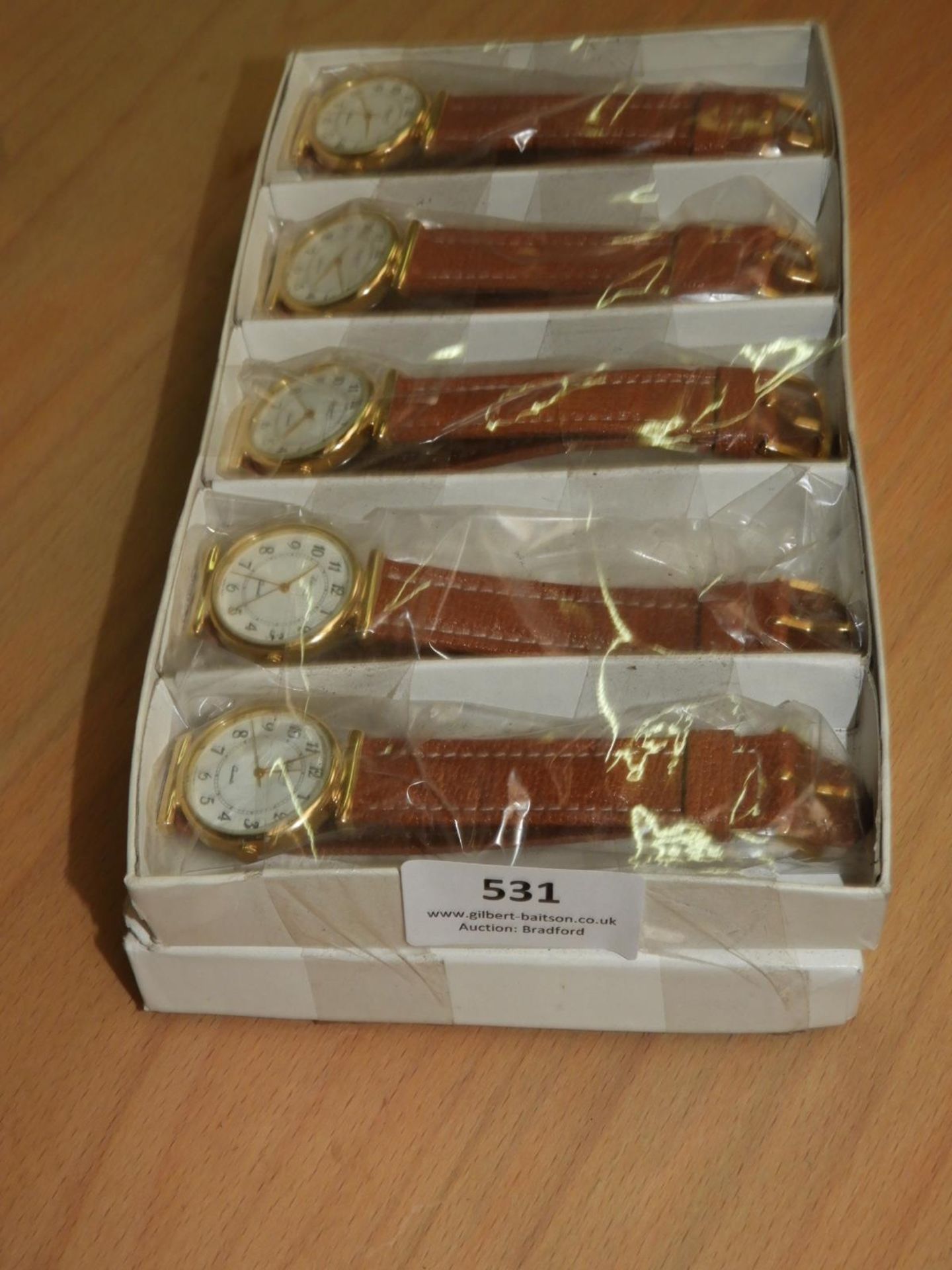 *Box Containing 10 Wristwatches with Roman Numeral