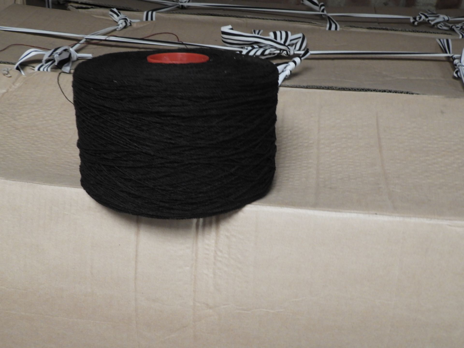*Box Containing ~30kg of Black Knitting Yarn
