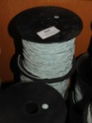 *Four Rolls of Pale Blue Braided Thread