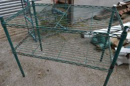 Small Metal Greenhouse Shelf