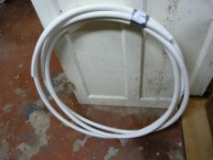 Small Coil of 22x2mm White Plastic Barrier Piping