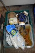 Box Containing Masks, Protective Clothing and a Sm