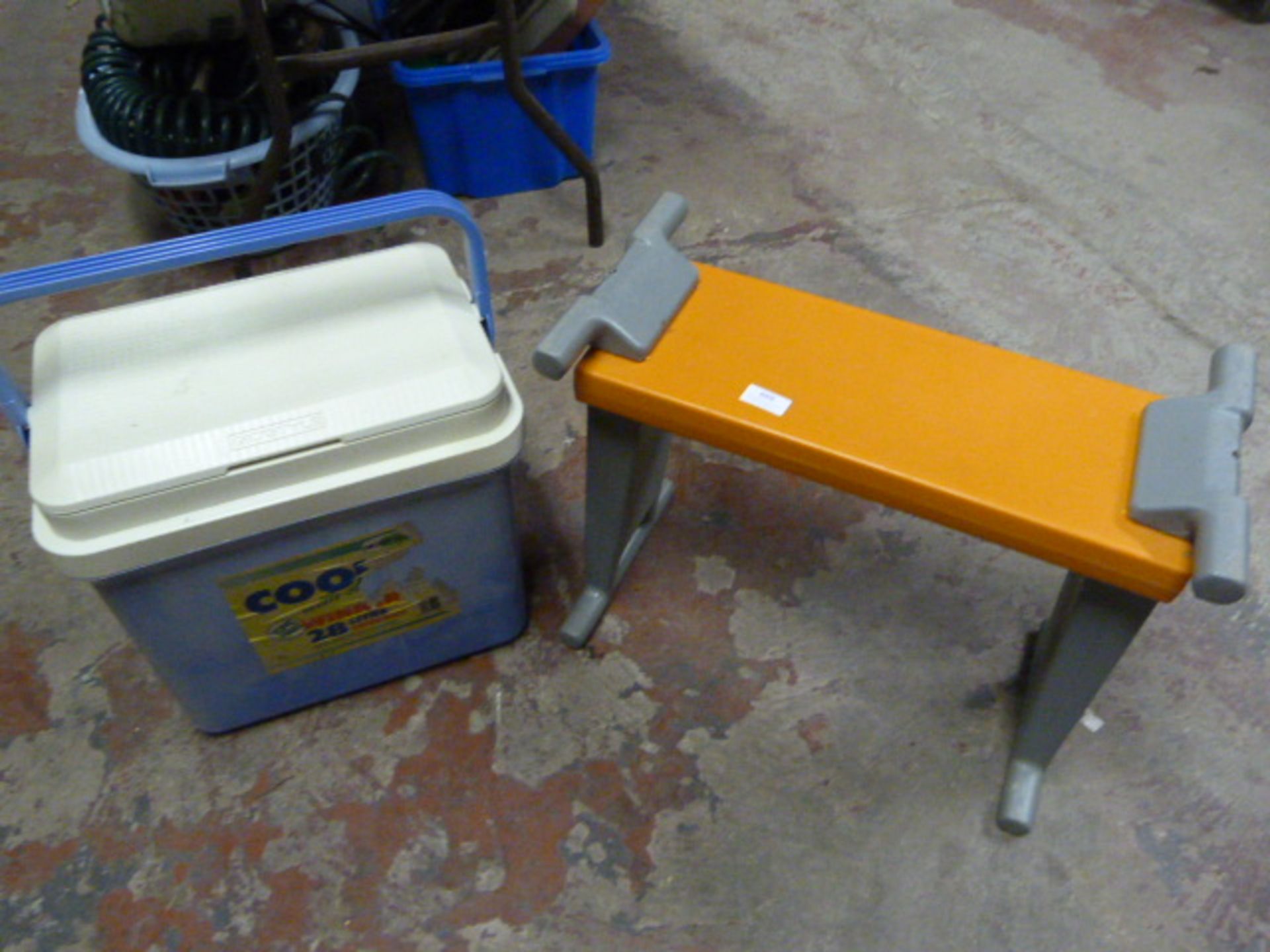Cool Box and a Folding Garden Stool