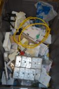 Box of Assorted Electrical Fittings