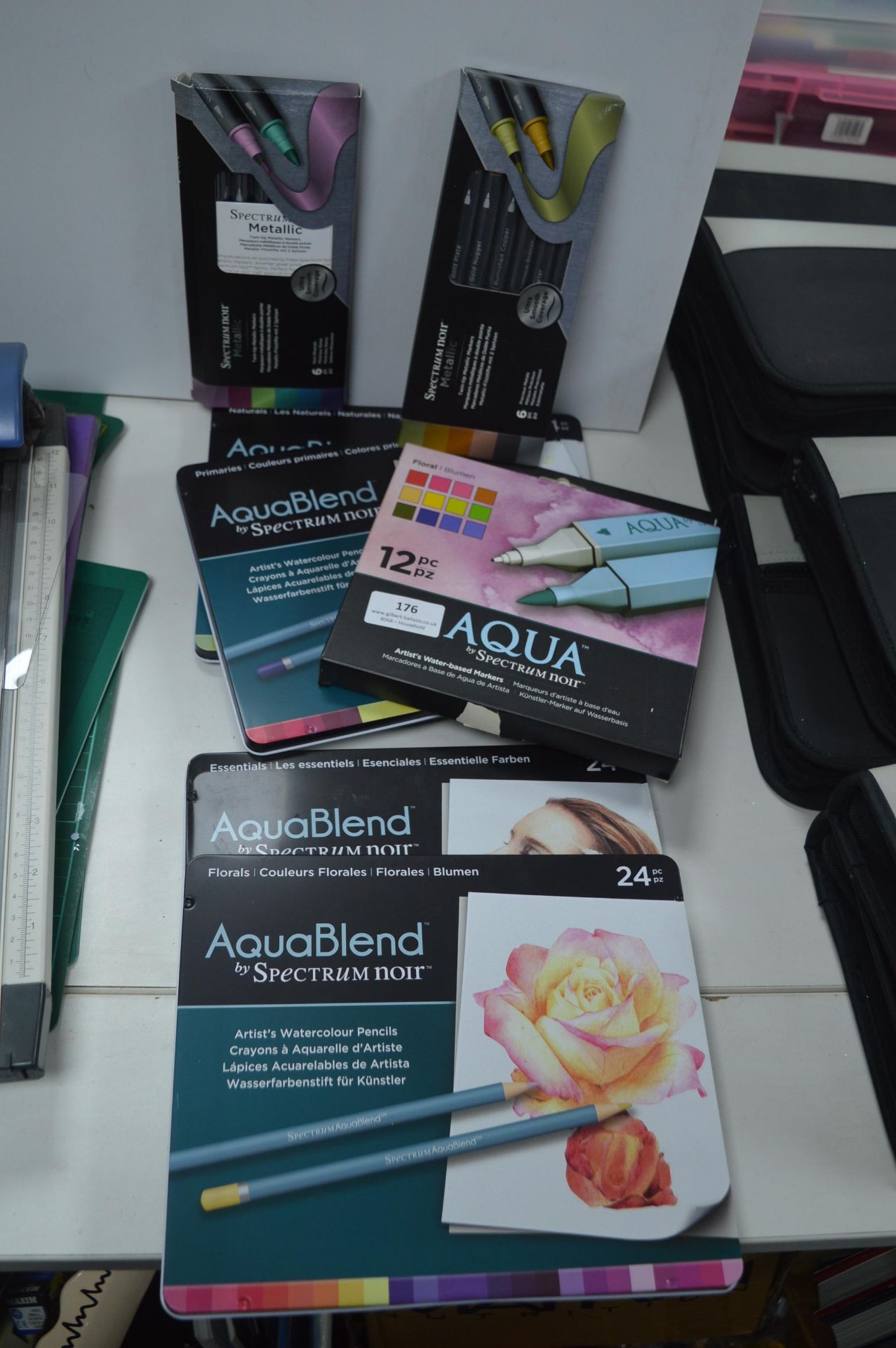 Seven Packs of Aqua Blend Coloured Pencils by Spec