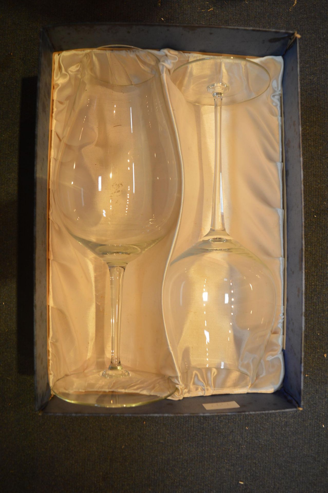 Two Oversized Wine Glasses