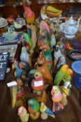 Large Collection of Colourful Wooden Patriots, etc