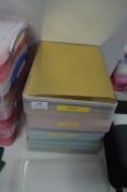 Four A4 Storage Boxes of Cardstock (Gold, Pink and