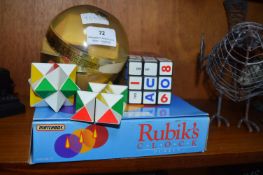 Rubik's Clock Puzzle, Puzzle Cubes, etc.