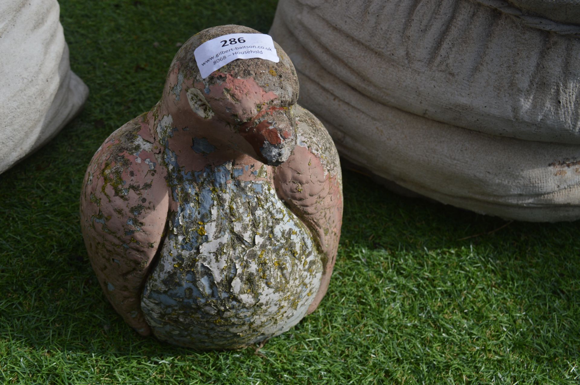 Painted Garden Statue of Partridge