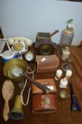 Vintage Items Including Soda Siphon, Brass Jam Pan