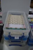 Four A4 Storage Containers Containing Cardstock, D