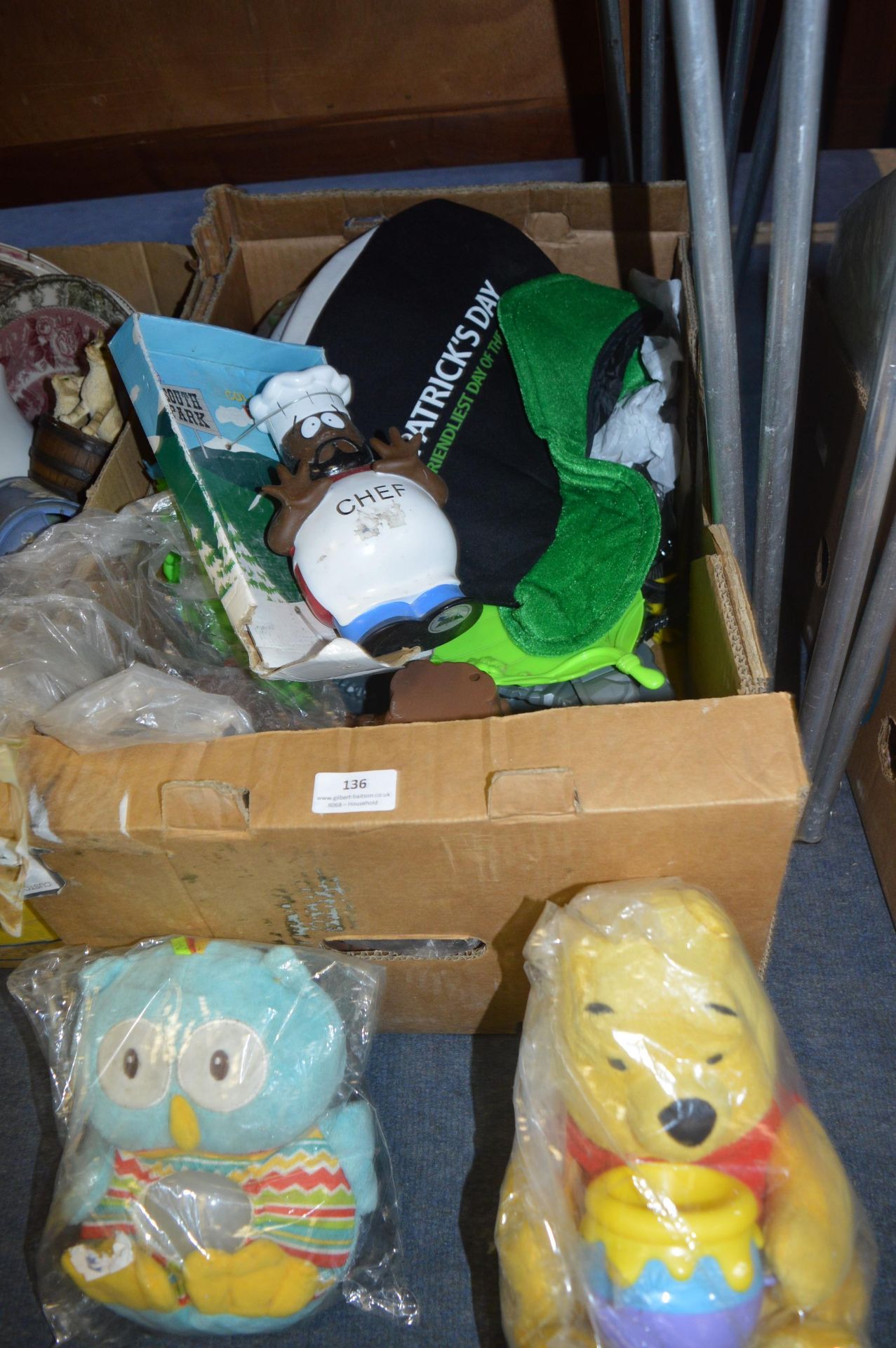 Box of Soft Toys, etc.