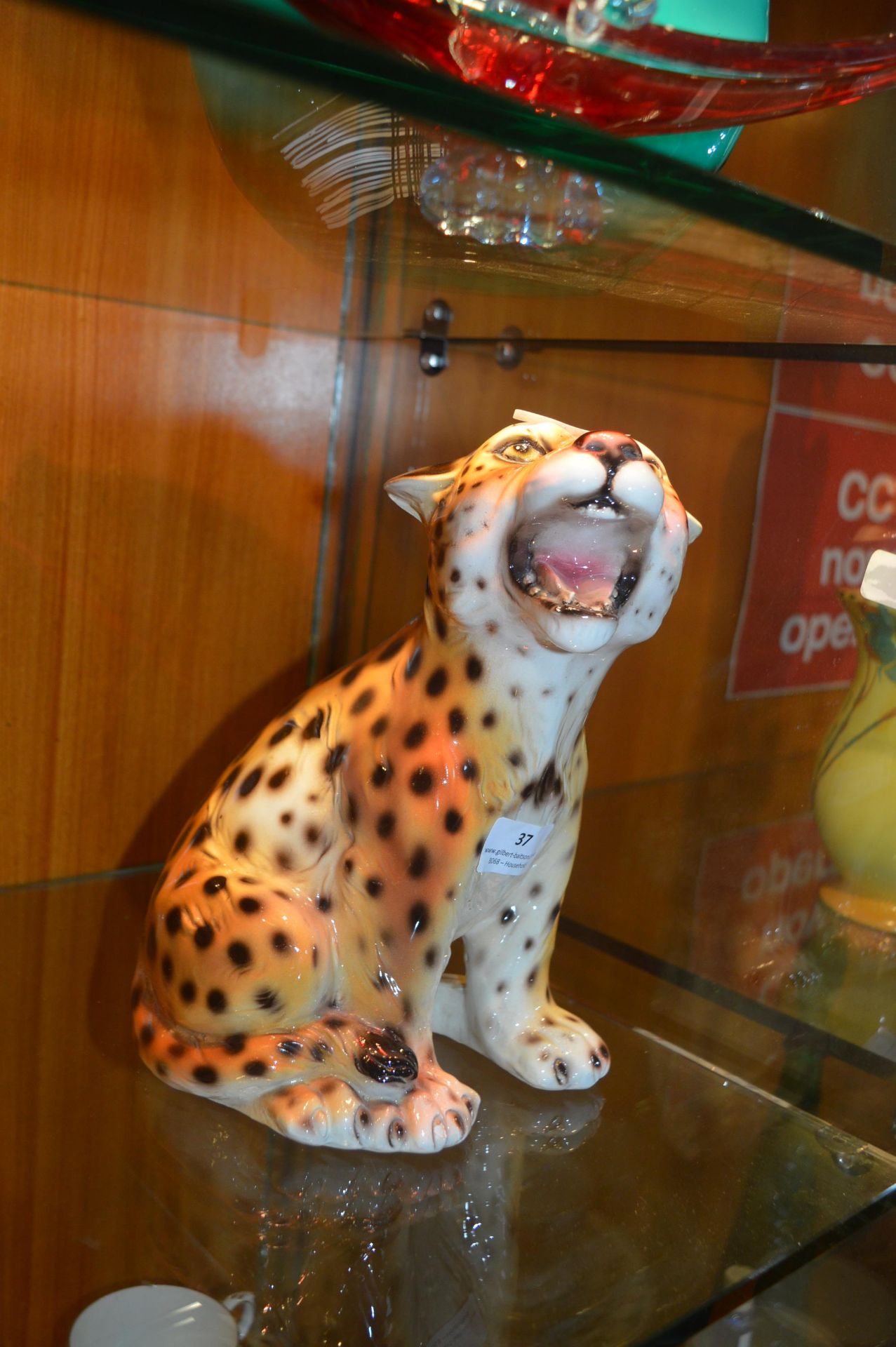 Pottery Figure of a Leopard