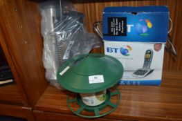 Bird Feeders and a BT Cordless Telephone