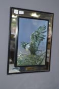 Framed Eagle Wall Mirror