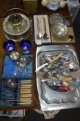 Collection of Assorted Plated Ware; Bowls, Dishes,