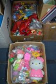 Two Boxes of Children's Toys Including Hello Kitty