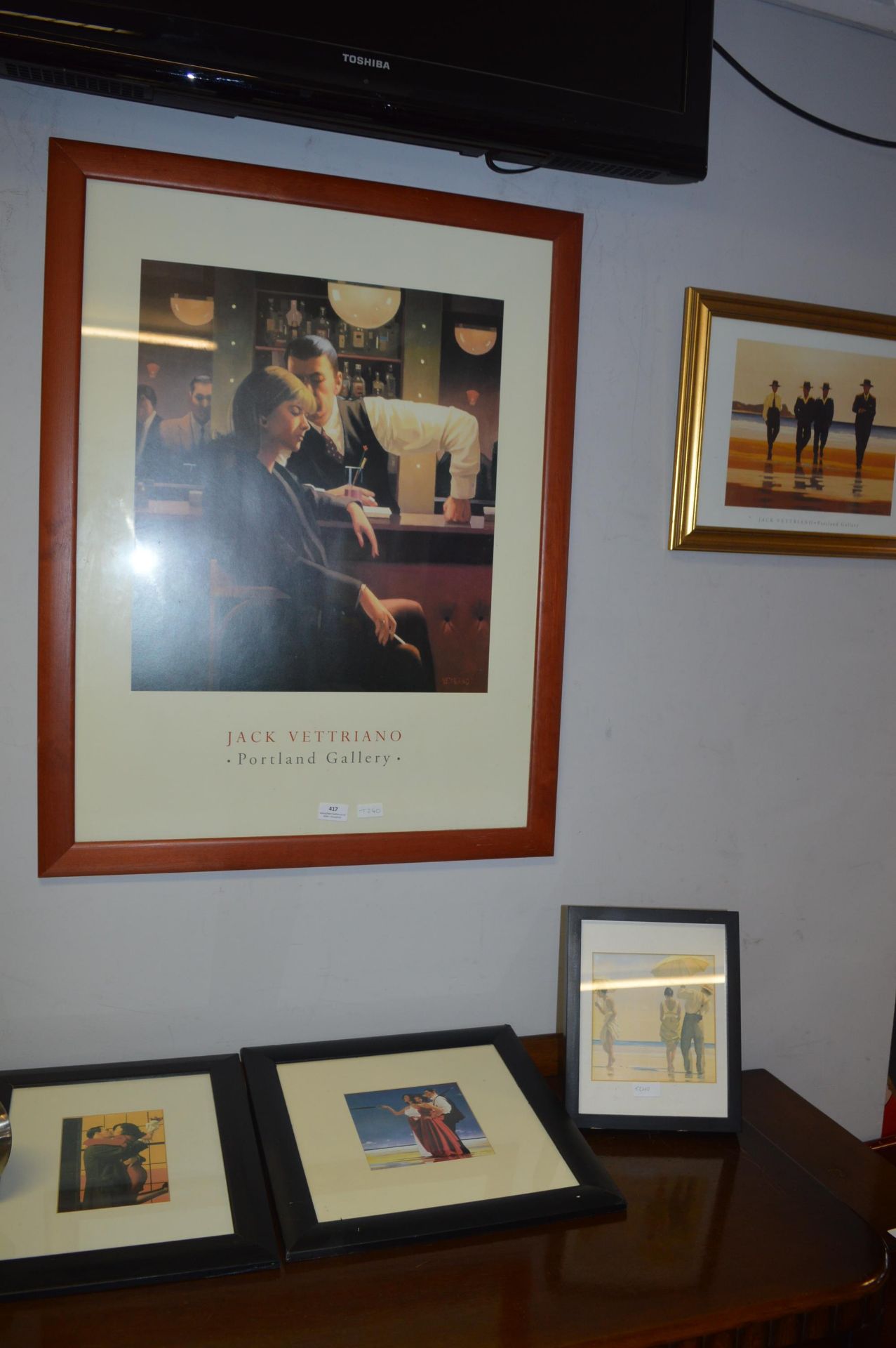 Eleven Framed Jack Vettriano Prints - Image 2 of 4