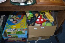 Large Box of Children's Toys, Boxed Games, Scalect