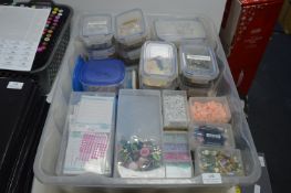 Plastic Tub Containing a Large Selection of Card T