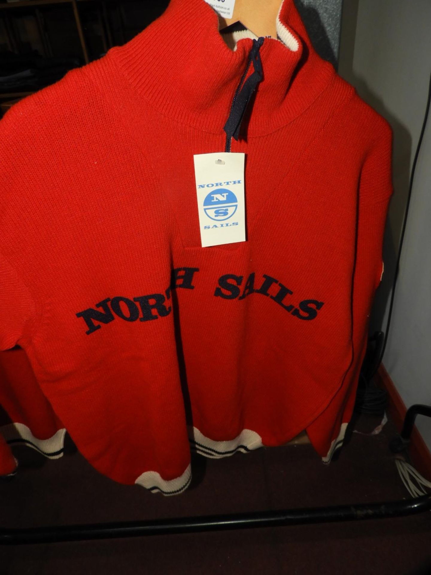 *North Sails Zip Up Knitted Pullover Size: Large