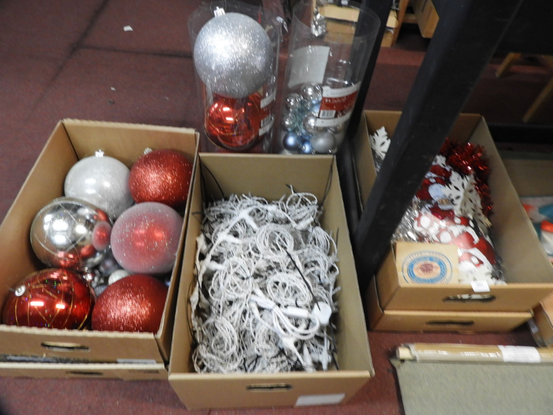 *Three Boxes of Christmas Decorations Including Ex