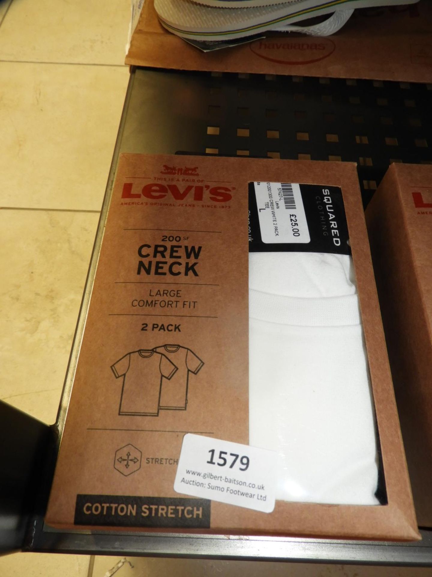 *Levi Crew Neck Comfort Fit T-Shirts 2pk Size: Lar