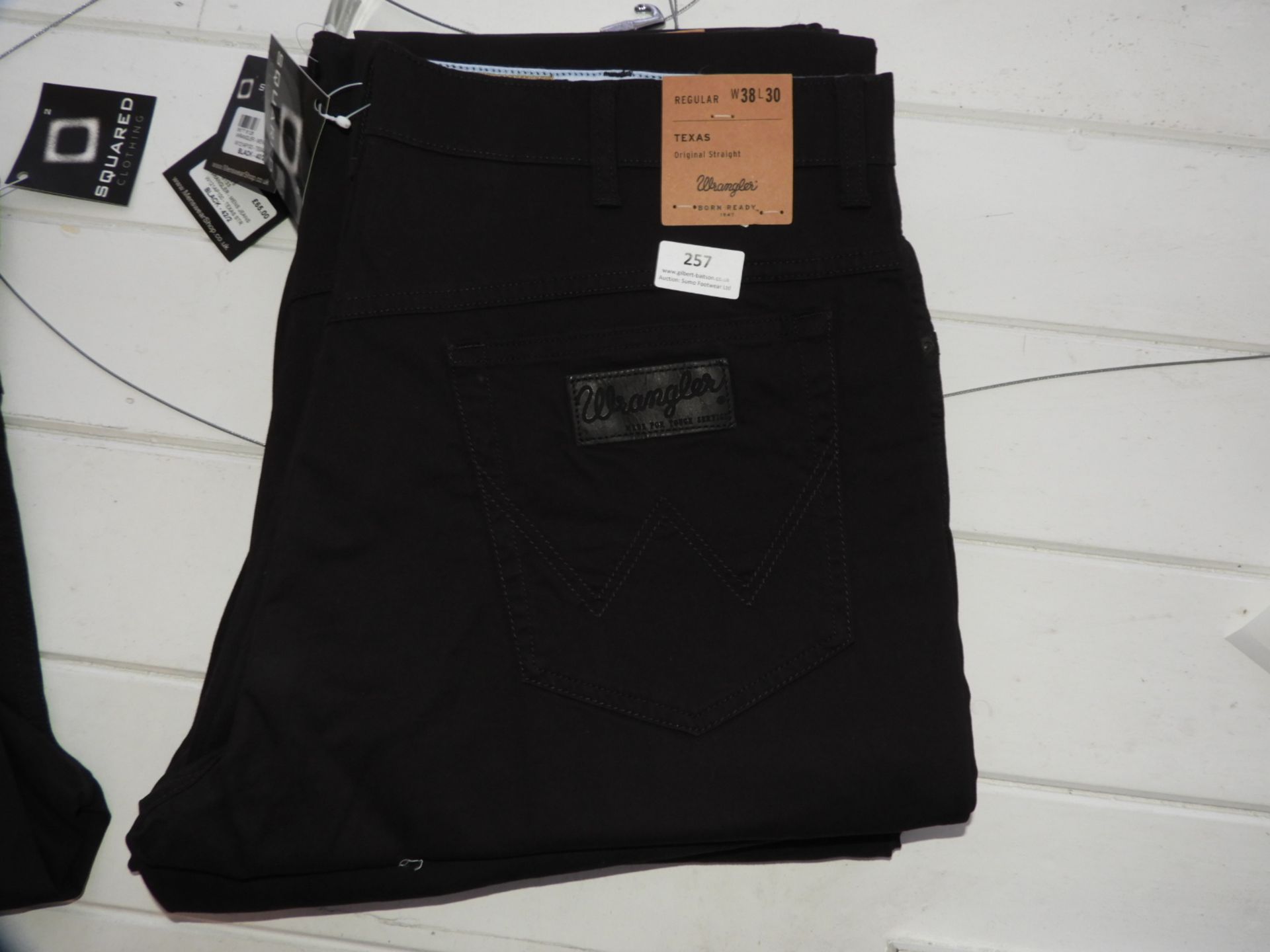 *Wrangler Texas Original Straight Jeans (Black) Si