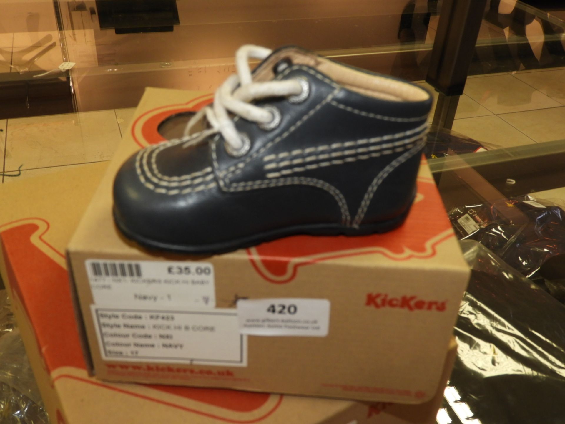 Pair of Childrens Kickers (Navy) Size: 17