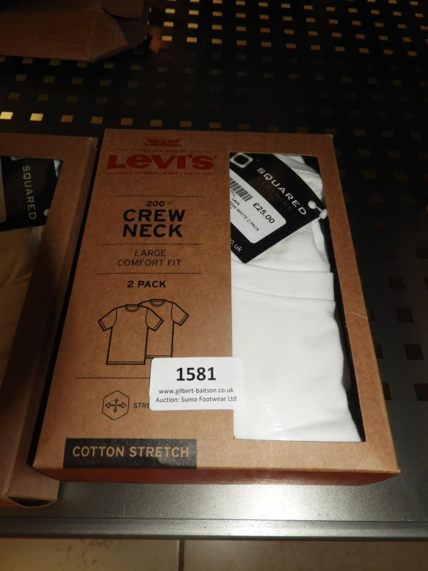 *Levi Crew Neck Comfort Fit T-Shirts 2pk Size: Lar