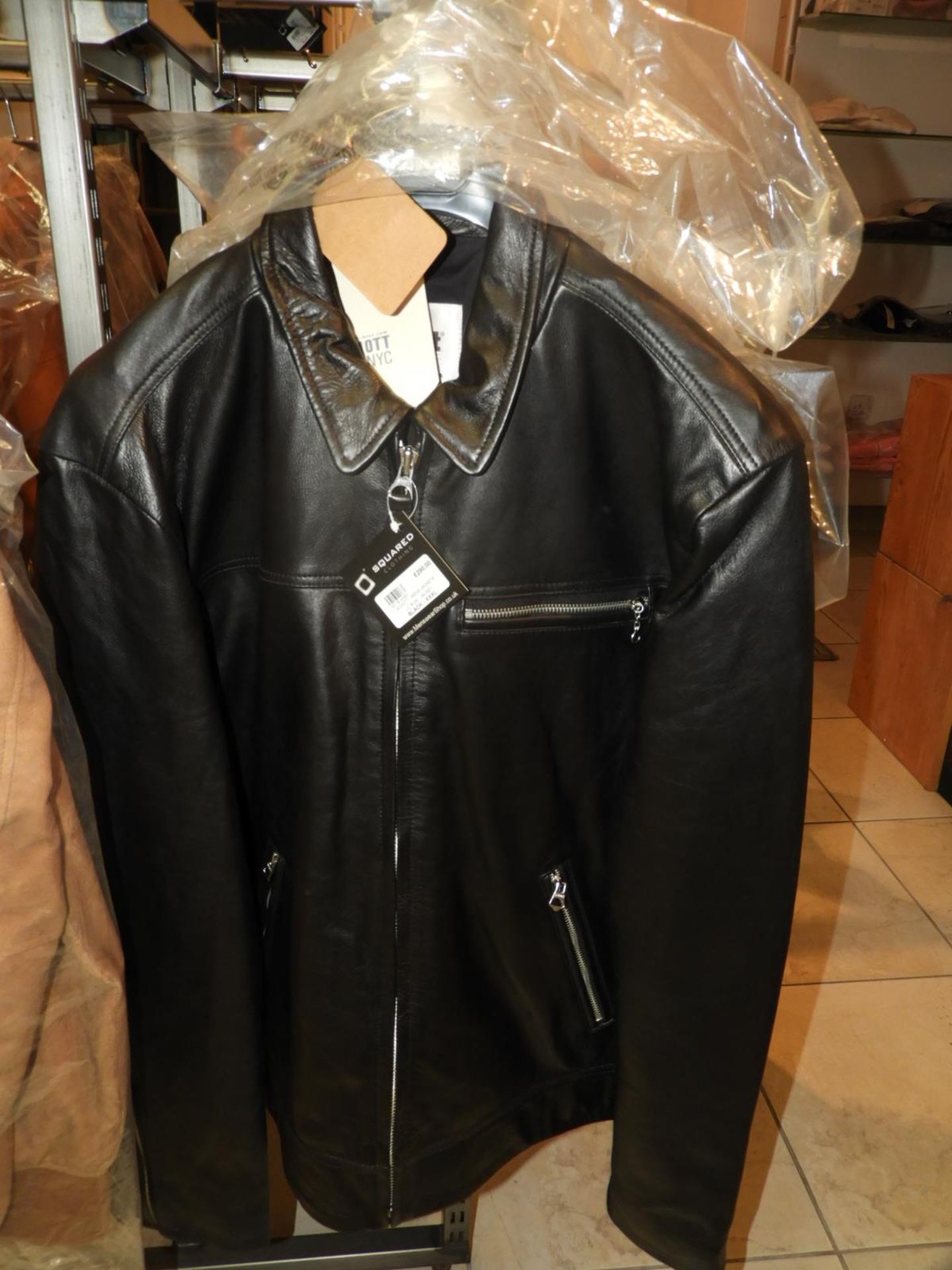*Schott Mens Leather Jacket Size: XXXL