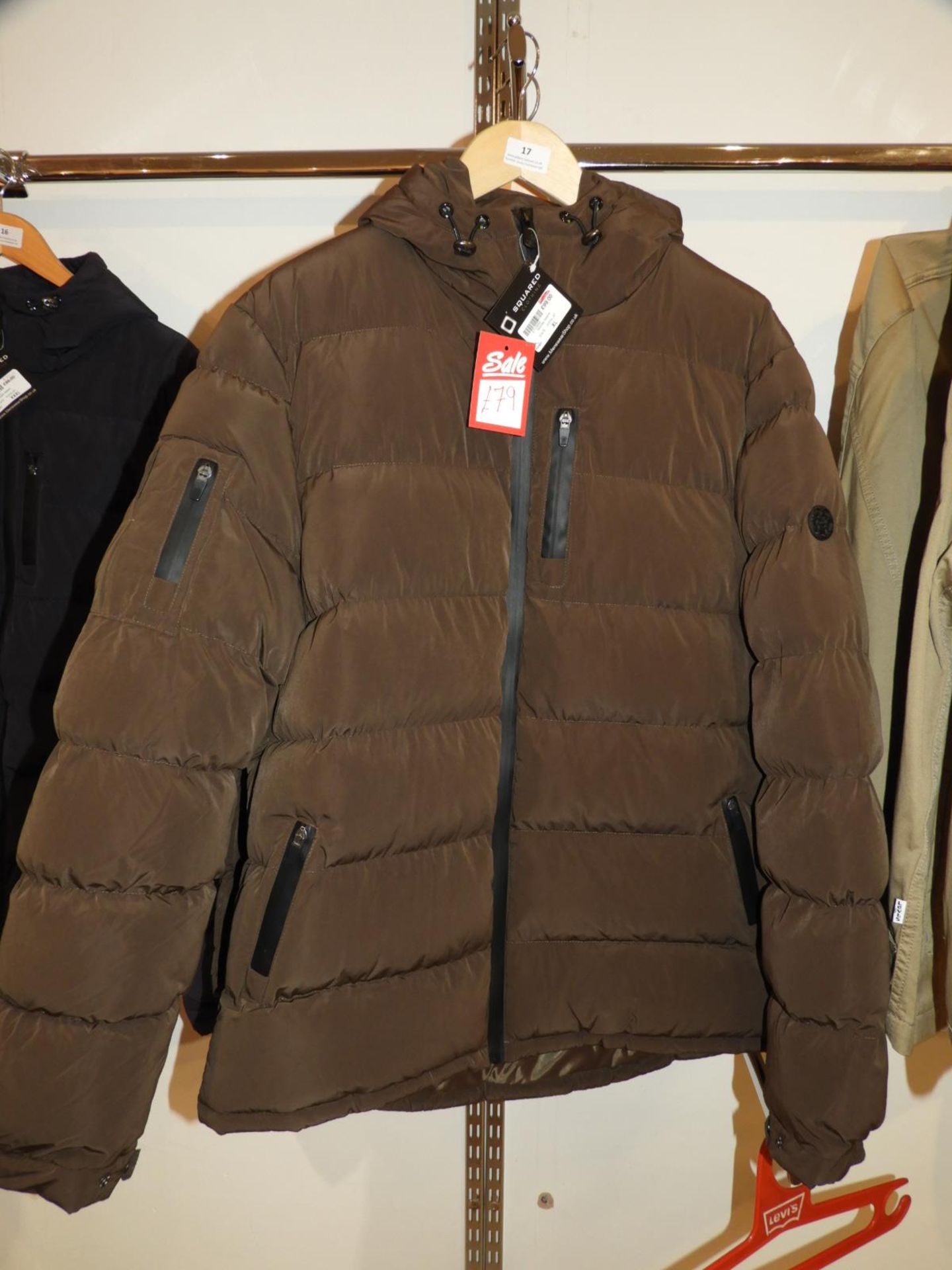 *Nicholas Deakins State Puffer Jacket (Khaki) Size