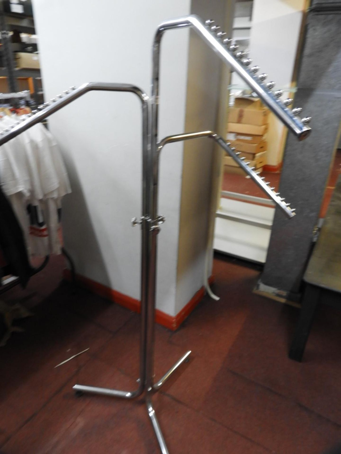 *Chrome Garment Display Stand