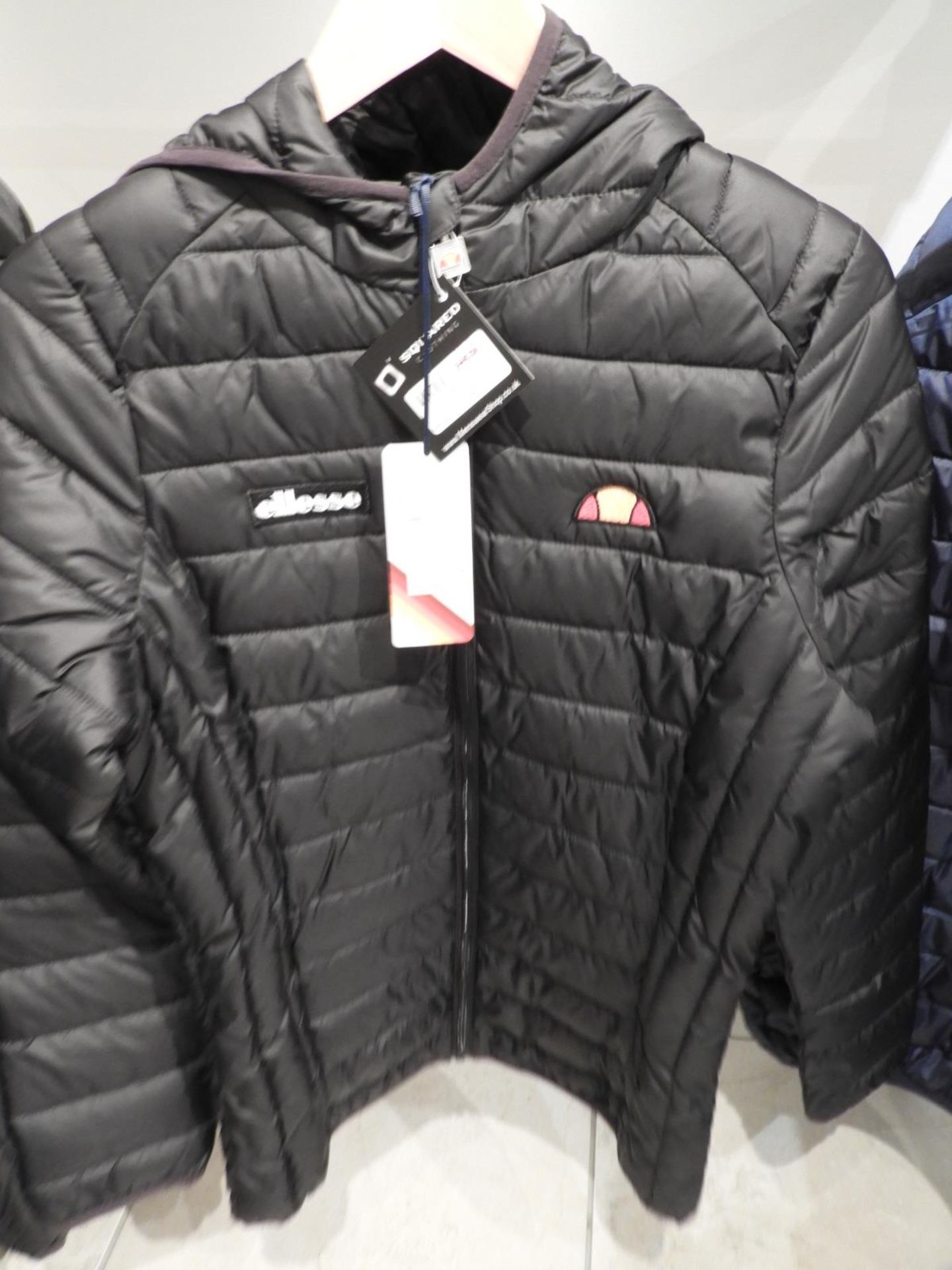 *Ellesse Quilted Jacket (Black) Size: 10