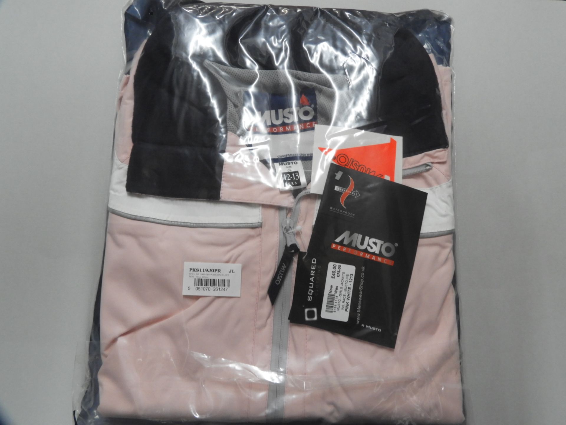 Three Pink Musto Sailing Jackets