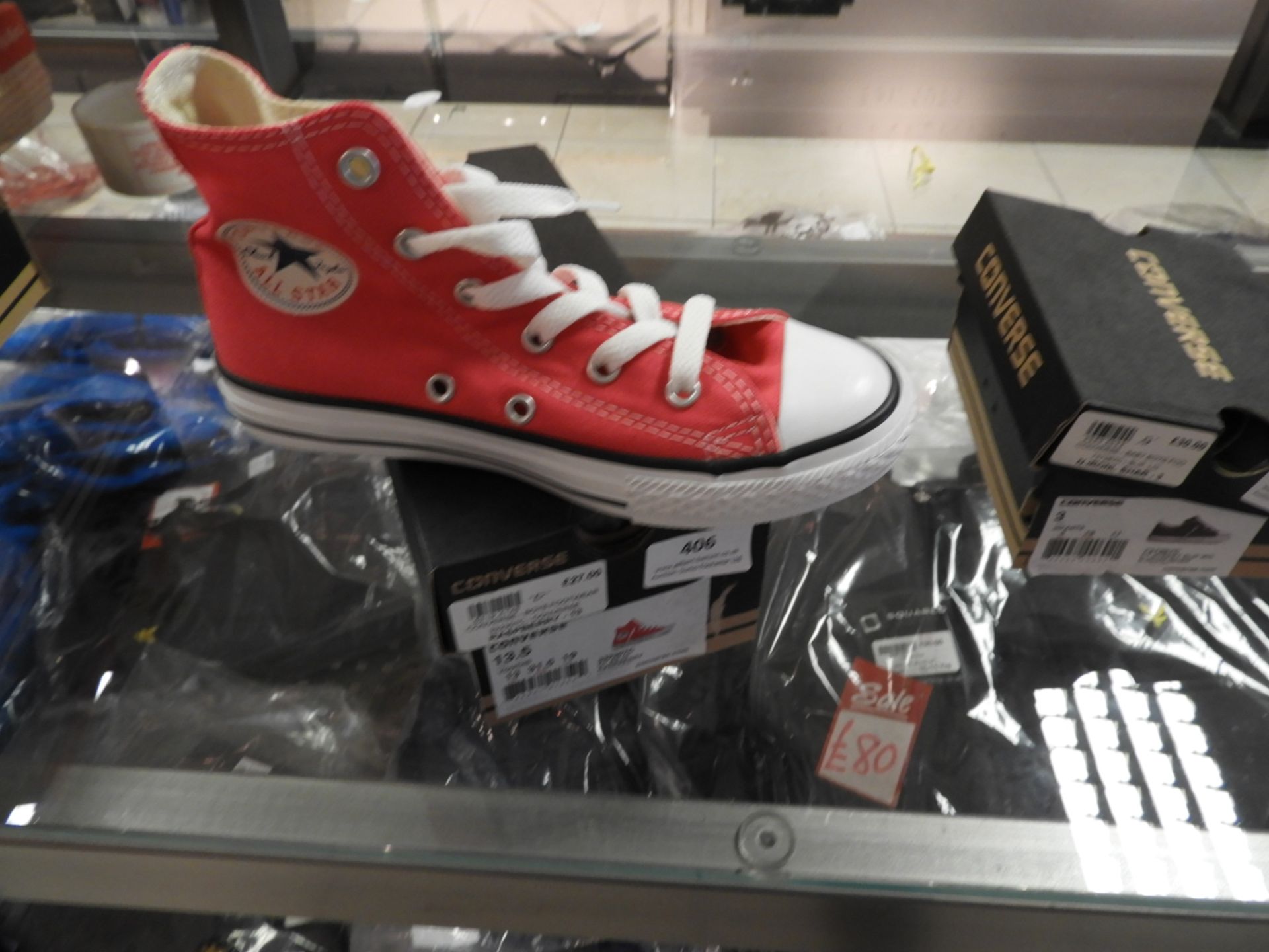 Pair of Converse Child's Shoes Size: 13.5
