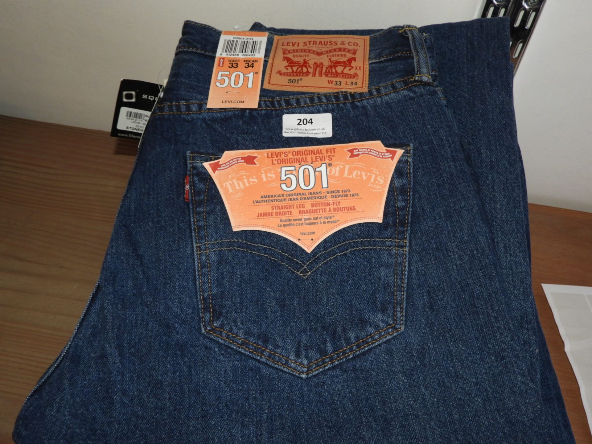 *Levi 501 Mens Jeans Size: 33/34