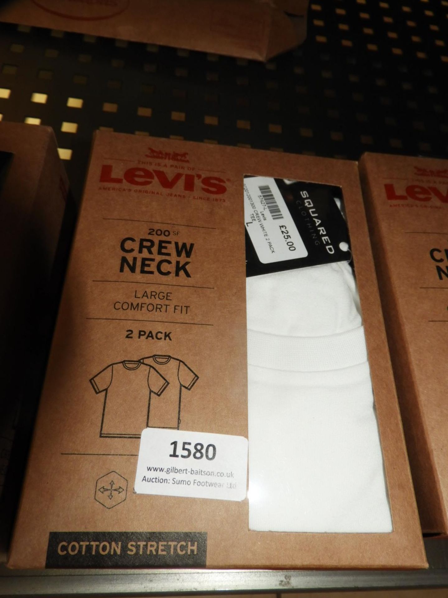 *Levi Crew Neck Comfort Fit T-Shirts 2pk Size: Lar