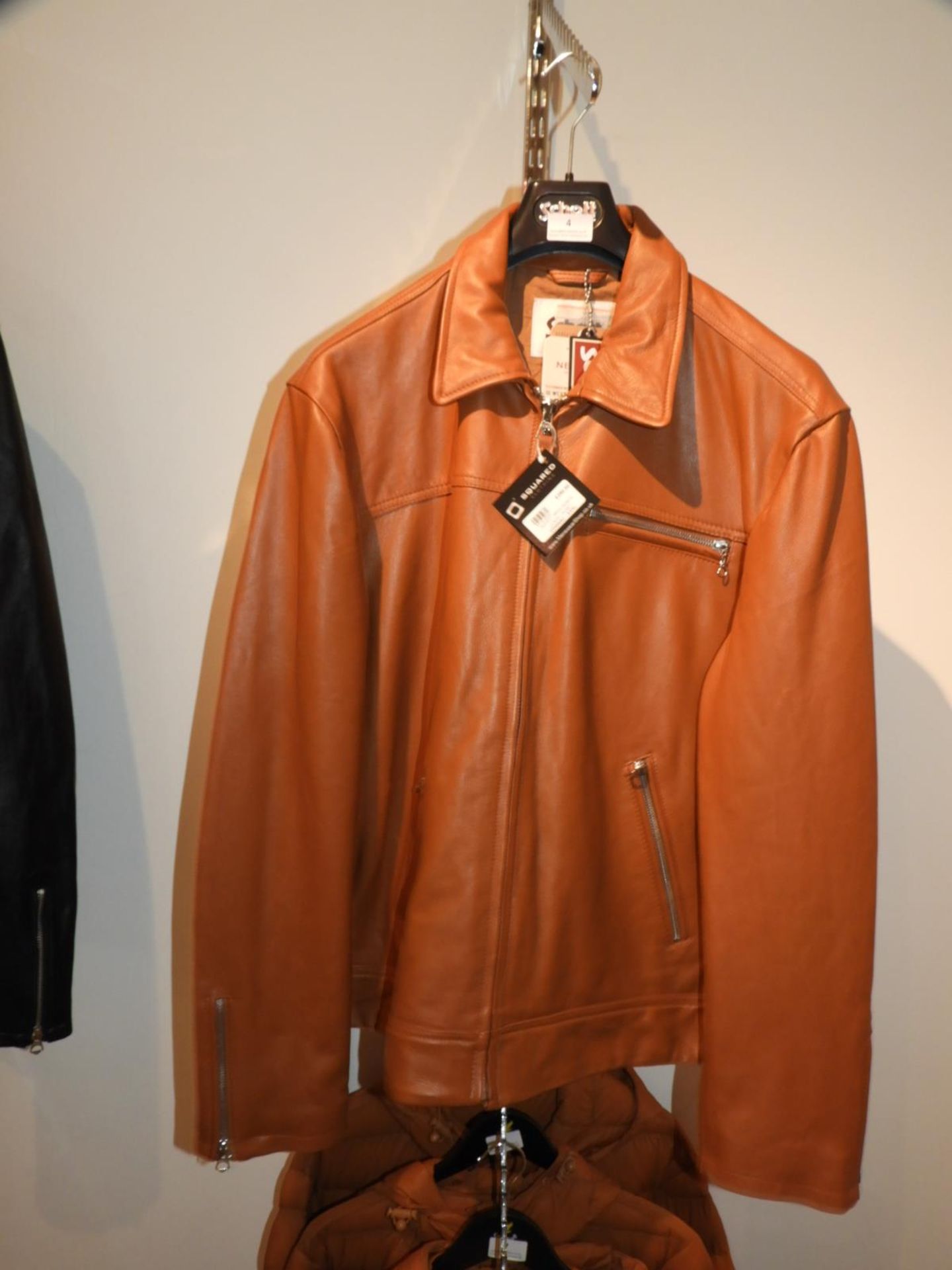 *Schott Gents Leather Jacket (Cognac) Size: XXXL