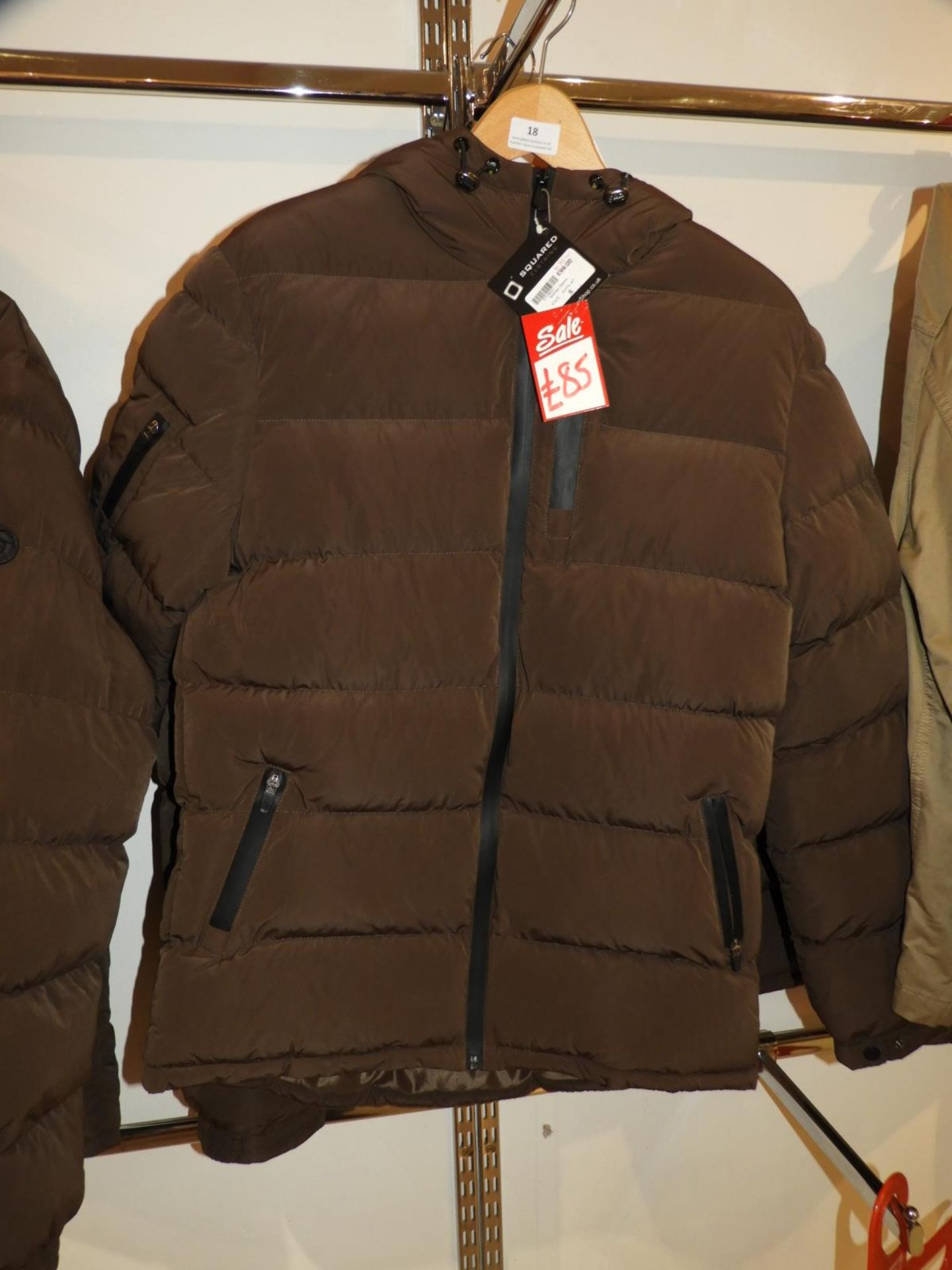 *Nicholas Deakins State Puffer Jacket (Khaki) Size